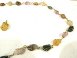 Multi Gemstone Wire Wrapped Necklace with Pendant - thumbnail 3 of 5