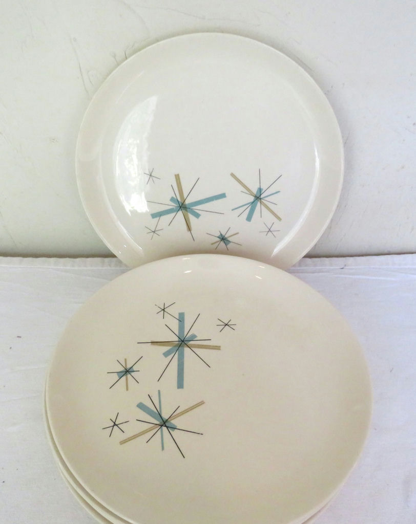 7 Vintage MCM Salem North Star plates - image 3 of 6