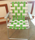 Vintage Lime Green Webbed Camp Chair - thumbnail 1 of 6