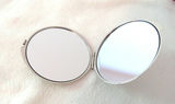Pair of Mirror Compacts Colorful Asian Zen Pattern in boxes - thumbnail 4 of 6
