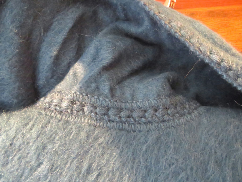 Women's Wool Button Cape with attached Scarf and Pin - image 5 of 7