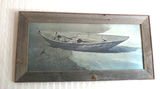 Andrew Wyeth Spindrift Boat Print Framed with Barn Wood - thumbnail 1 of 6