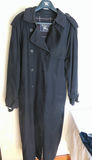 Women's Navy Burberry's Plaid Lined Trench Coat Sz 10 Long - thumbnail 2 of 14