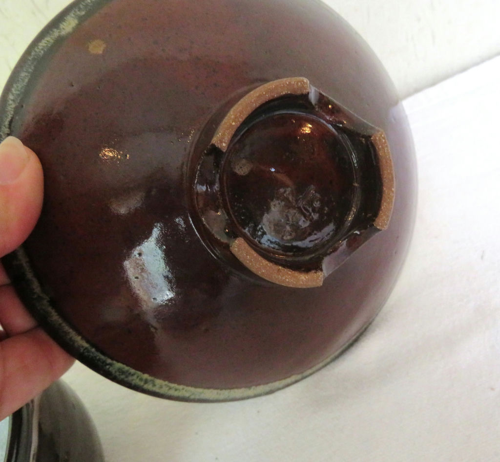 4 piece studio Pottery bowls and bell - image 9 of 10