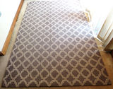 4x6 cotton area rug gray and white diamond pattern - thumbnail 4 of 4