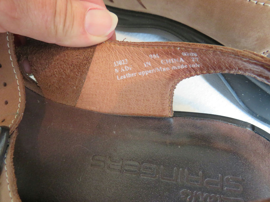Women's Clark Sunbeat Nubuck Sandals Sz 9M - image 4 of 5