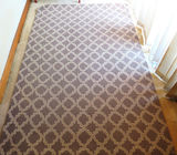 4x6 cotton area rug gray and white diamond pattern - thumbnail 1 of 4