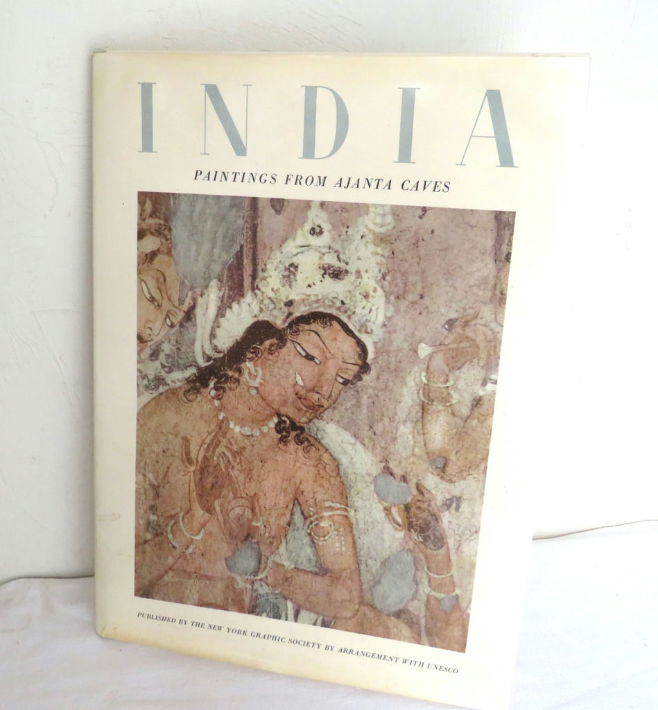 Large India Ajanta Caves Unesco Coffee Table Art Book - image 1 of 9