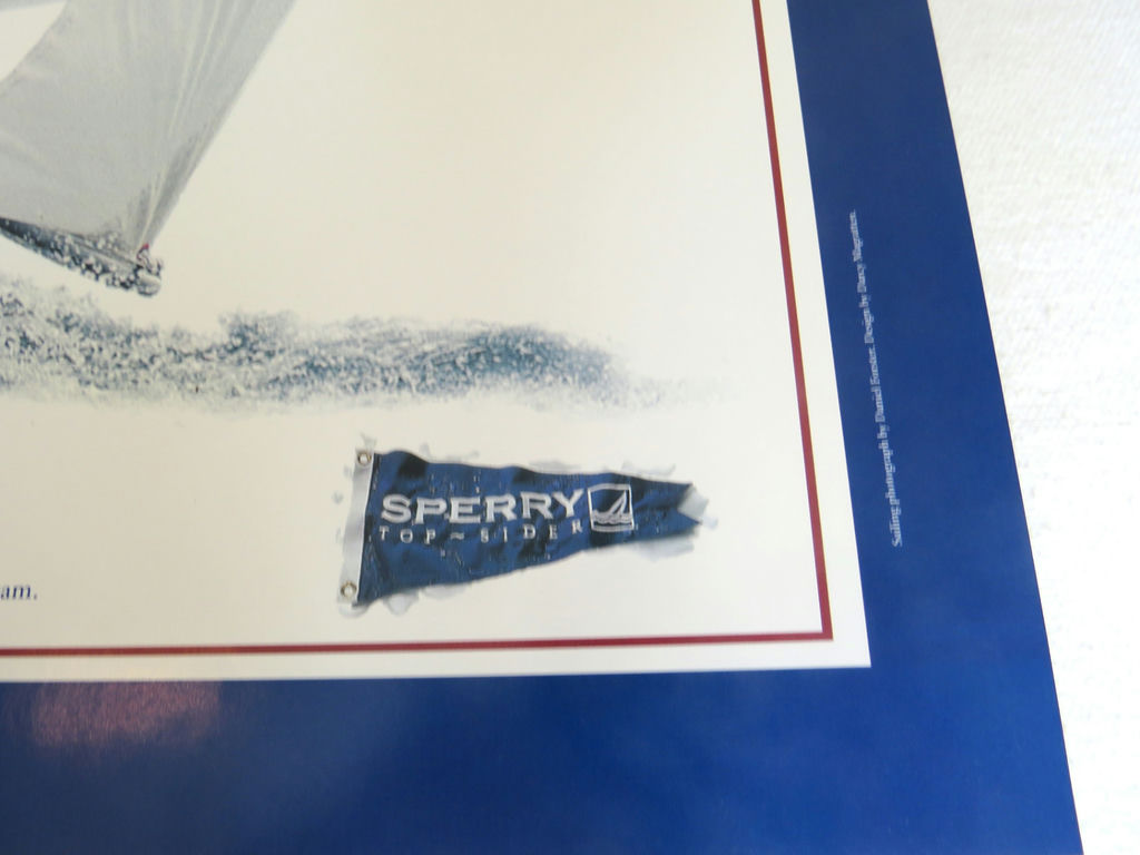 1970s USA Sailing Team Poster Sperry Top Sider Sponsor - image 4 of 4