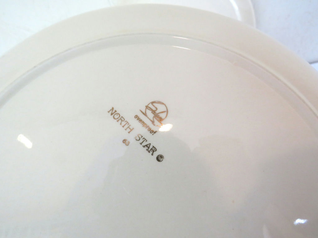 7 Vintage MCM Salem North Star plates - image 4 of 6