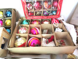 Large Lot of Vintage Christmas Ornaments Glass Porcelain Santas - thumbnail 5 of 18