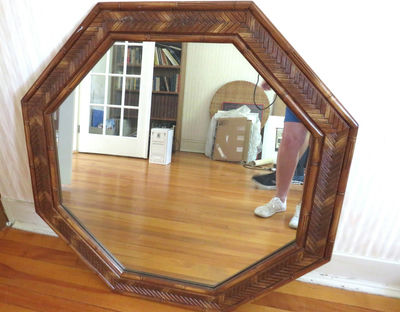 Rattan Octagon Wall Mirror - Image 1 of 5