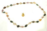 Multi Gemstone Wire Wrapped Necklace with Pendant - thumbnail 2 of 5