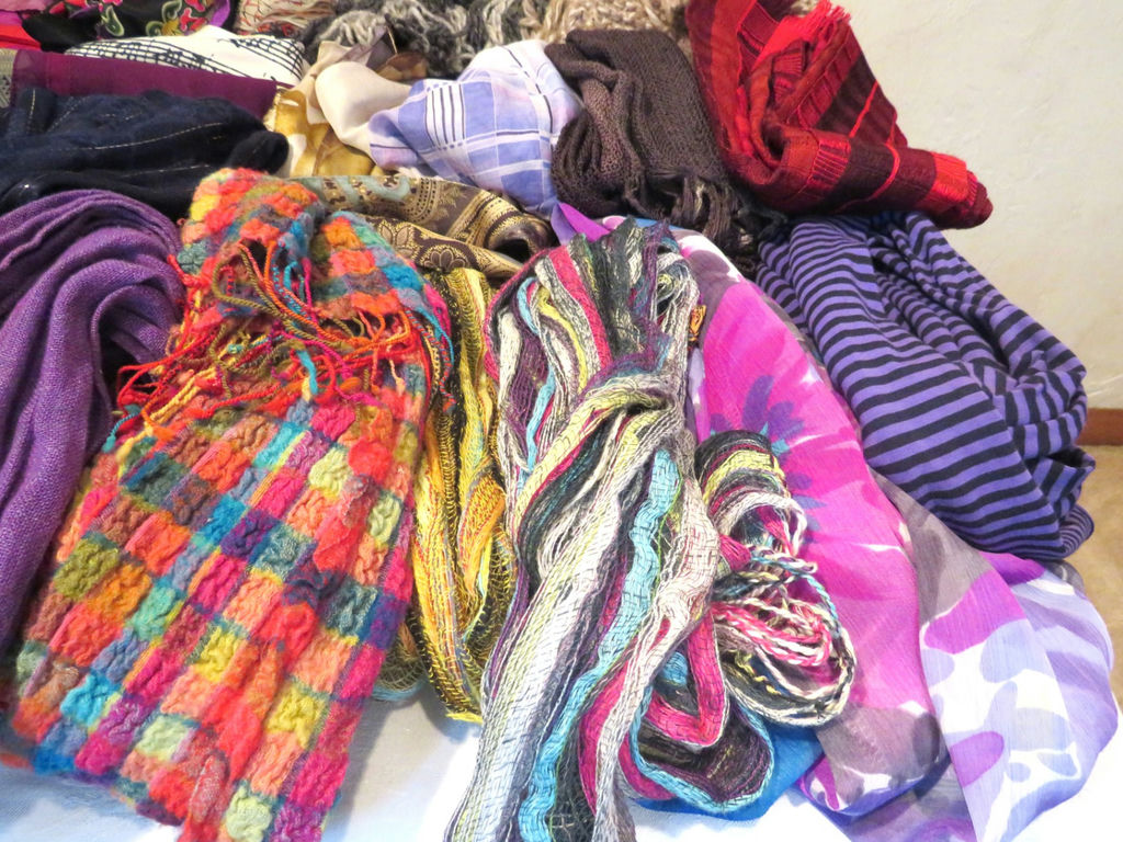 Huge Lot of Women's Scarves Some Designer - image 3 of 13