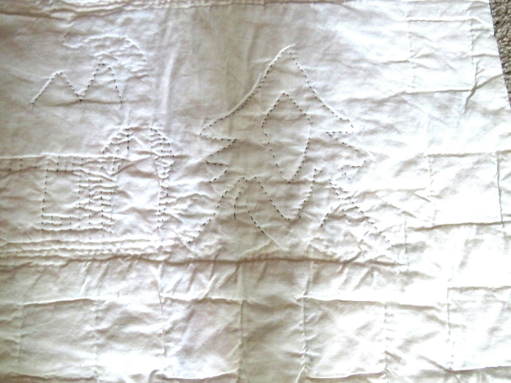 Handmade Christmas Tree Cottage Pattern Quilt - image 6 of 6