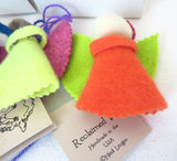 Heidi Lugers Reclaimed Wool Trio of Angel Ornaments with Boxes - thumbnail 3 of 4