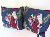 Pair of Portofino Christmas Santa Throw Pillows - thumbnail 3 of 4