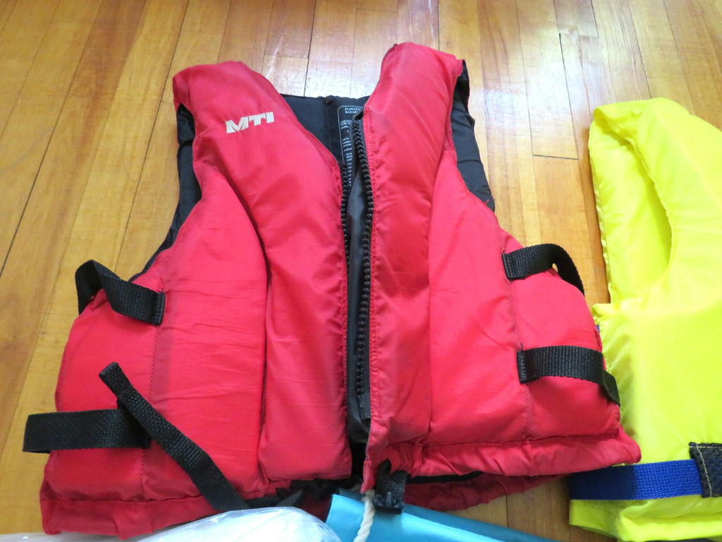 Boating lot of 2 Life jackets, 3 rafts, Buoyant cushion  - image 4 of 5