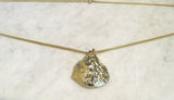 12k Gold Necklace with Nugget and Agate Pendant - thumbnail 2 of 4