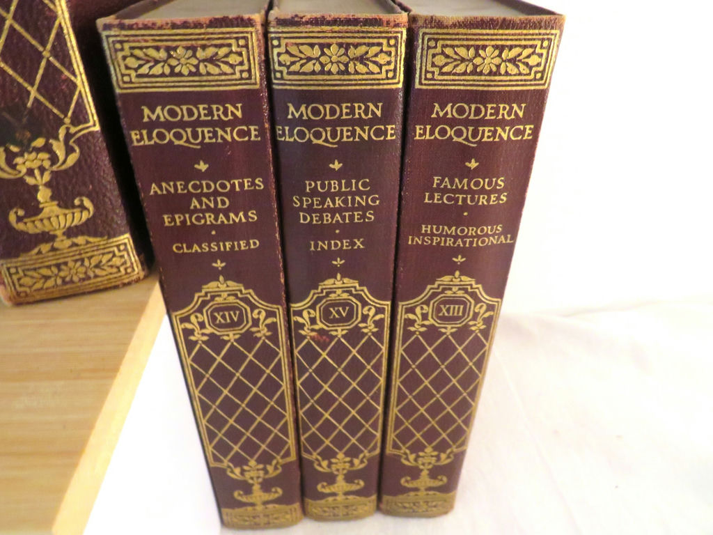 Multi Volumes of Modern Eloquence Leatherbound Books 1932 - image 6 of 6