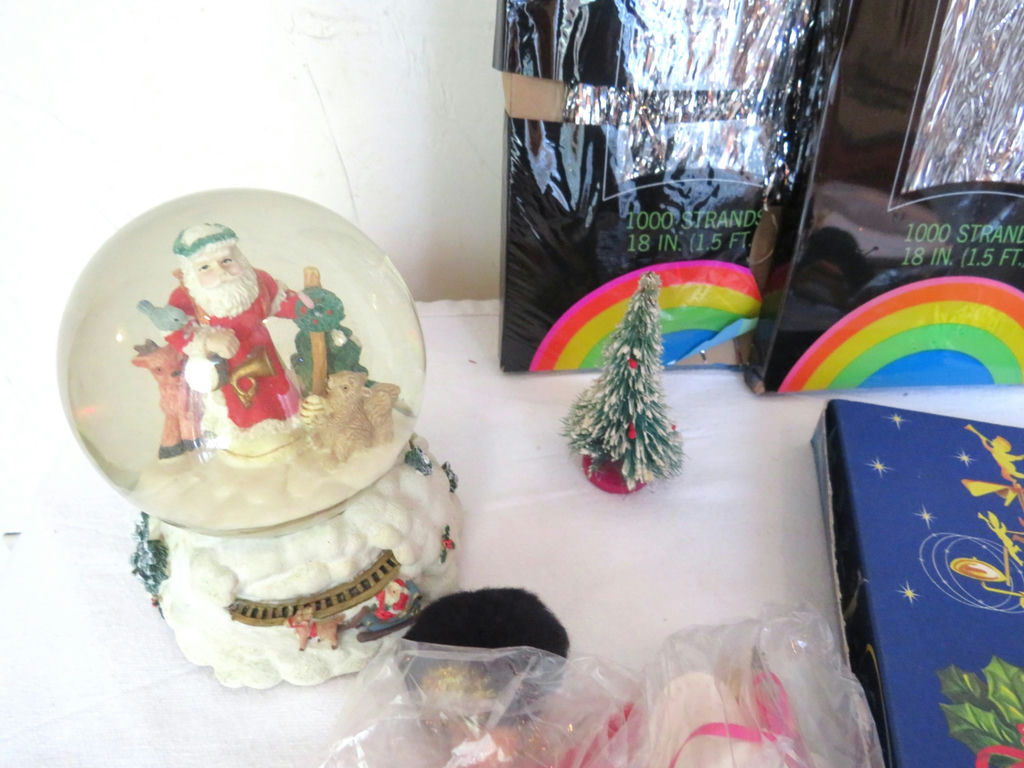 Huge Lot Christmas Decor Icicles Snow Globes Candles - image 8 of 20