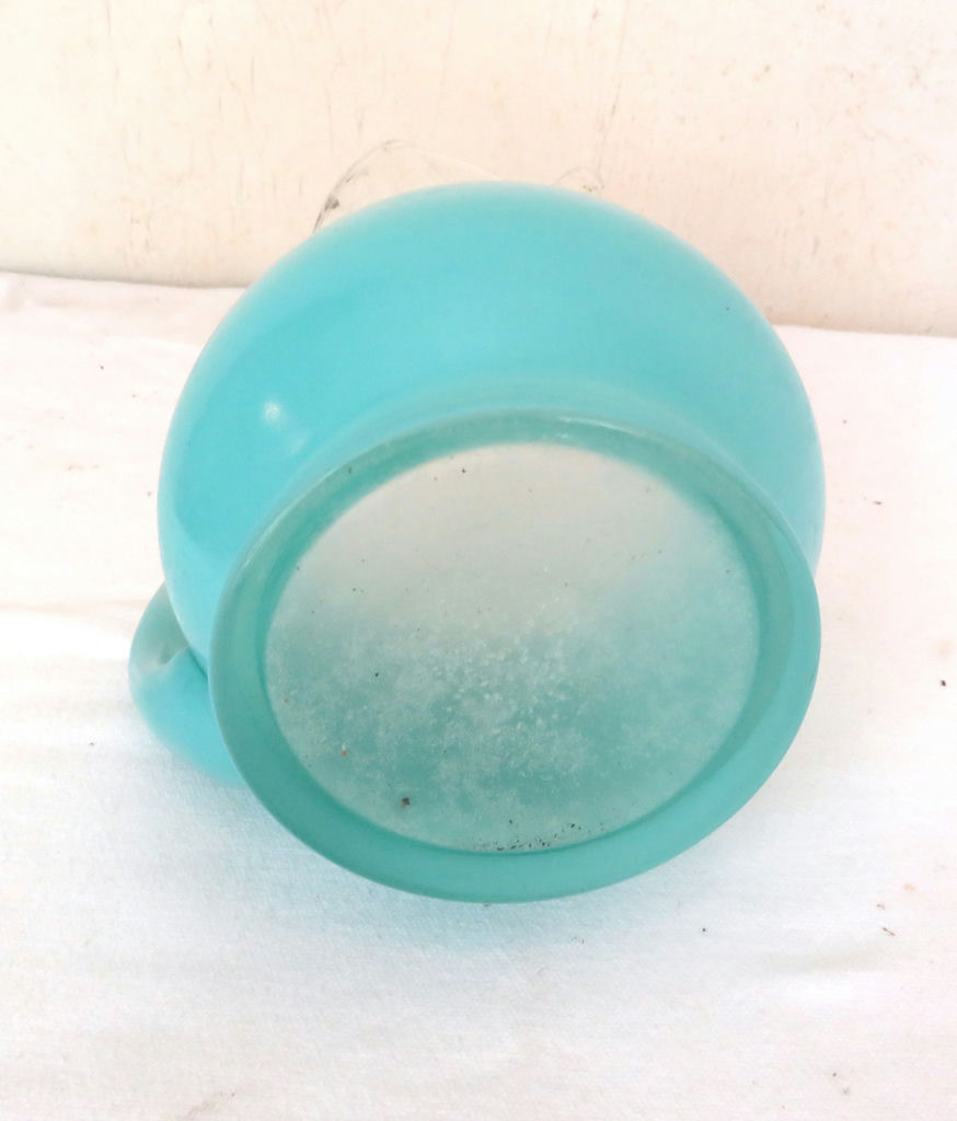 Vintage Blendo Frosted Blue Pitcher - image 4 of 4
