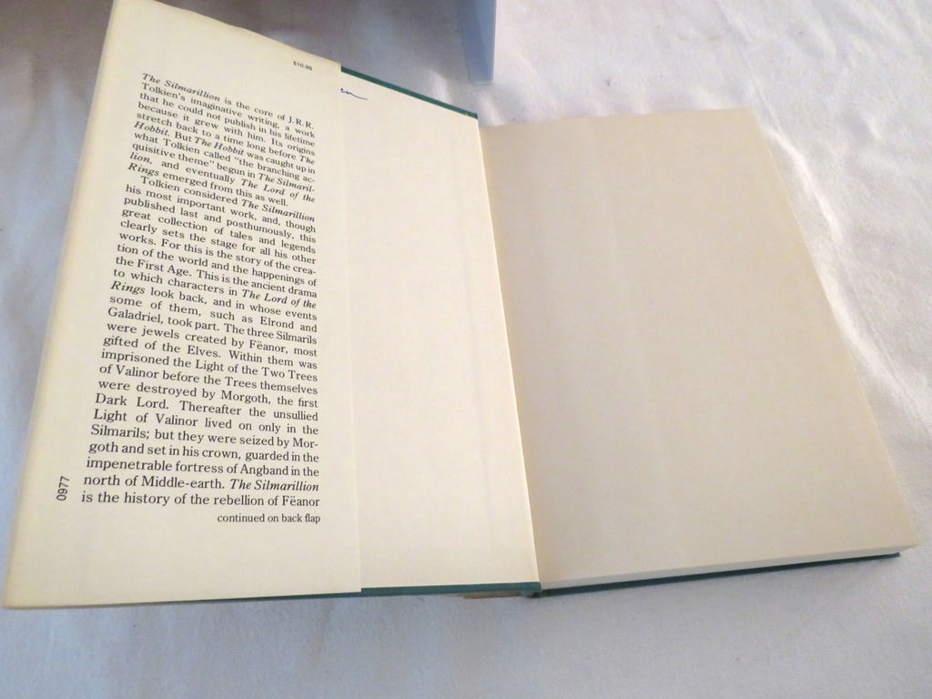 The Silmarillion with Map First Edition First Printing JRR Tolkien - image 8 of 8