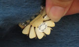 Women's Wool Button Cape with attached Scarf and Pin - thumbnail 6 of 7