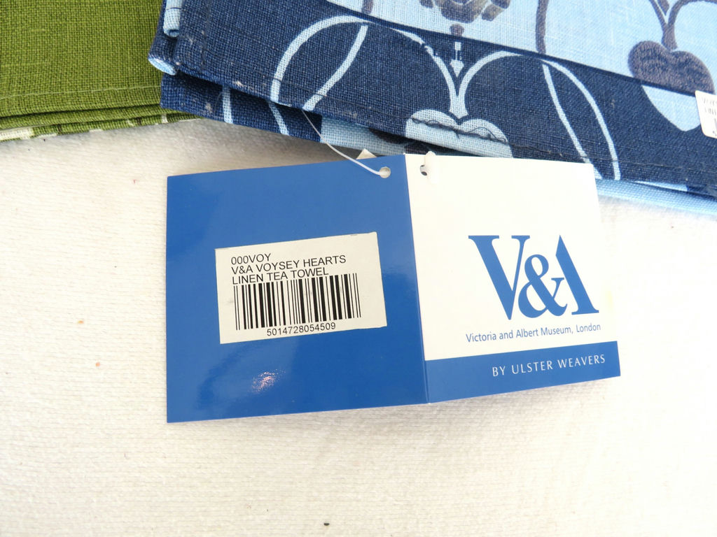 2 New Ulster Weavers Linen Tea Towels Green and Blue - image 2 of 6