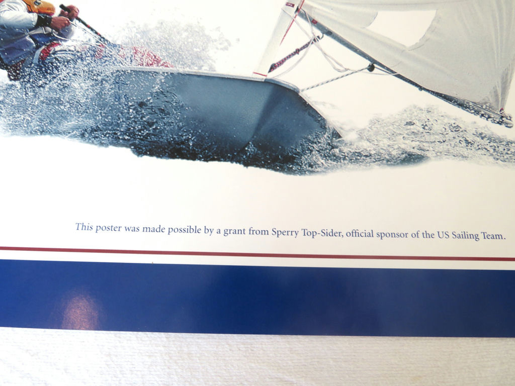 1970s USA Sailing Team Poster Sperry Top Sider Sponsor - image 3 of 4