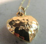 Elka 14k Gold Soldered Chain with 14k Heart Pendant - thumbnail 3 of 8