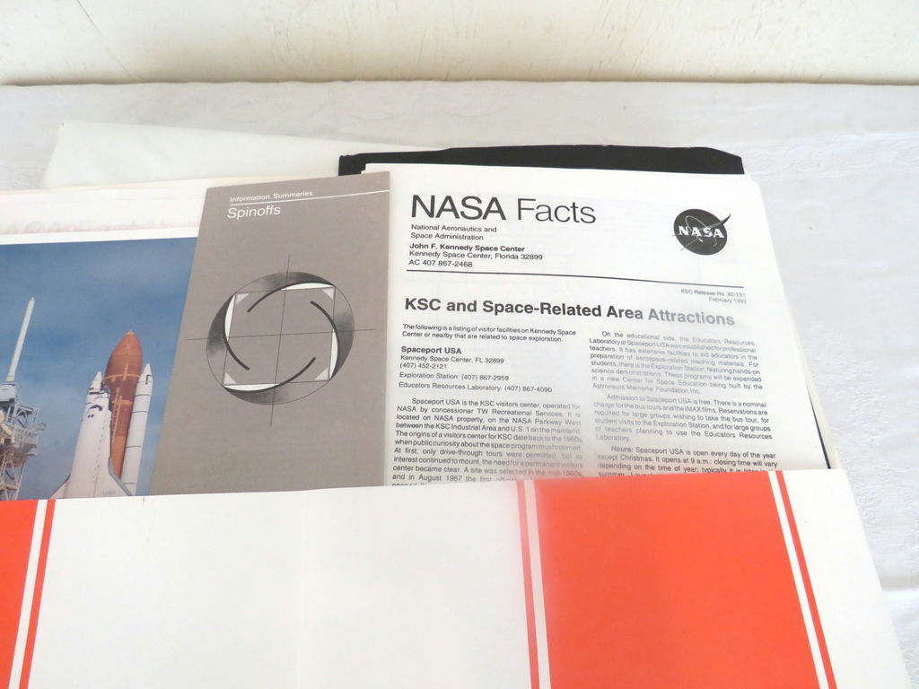 Vintage NASA Space Ephemera Cushion and Pin - image 6 of 6