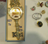 Costume Jewelry Mixed Sterling Pin Key to City - thumbnail 9 of 12