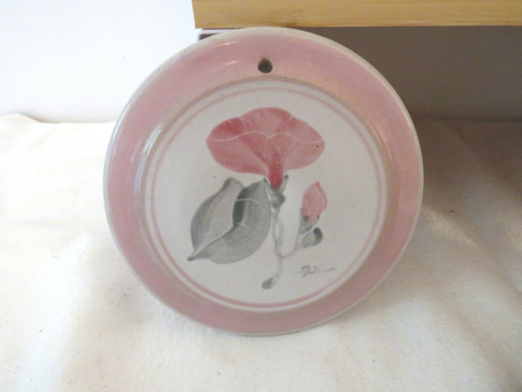 Robert Fishman Pottery Collection Pink Flower Design - image 4 of 12