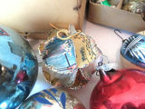 Large Lot of Vintage Christmas Ornaments Glass Porcelain Santas - thumbnail 10 of 18