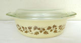Vtg Pyrex Golden Acorn Covered Cassarole Dish - thumbnail 2 of 5