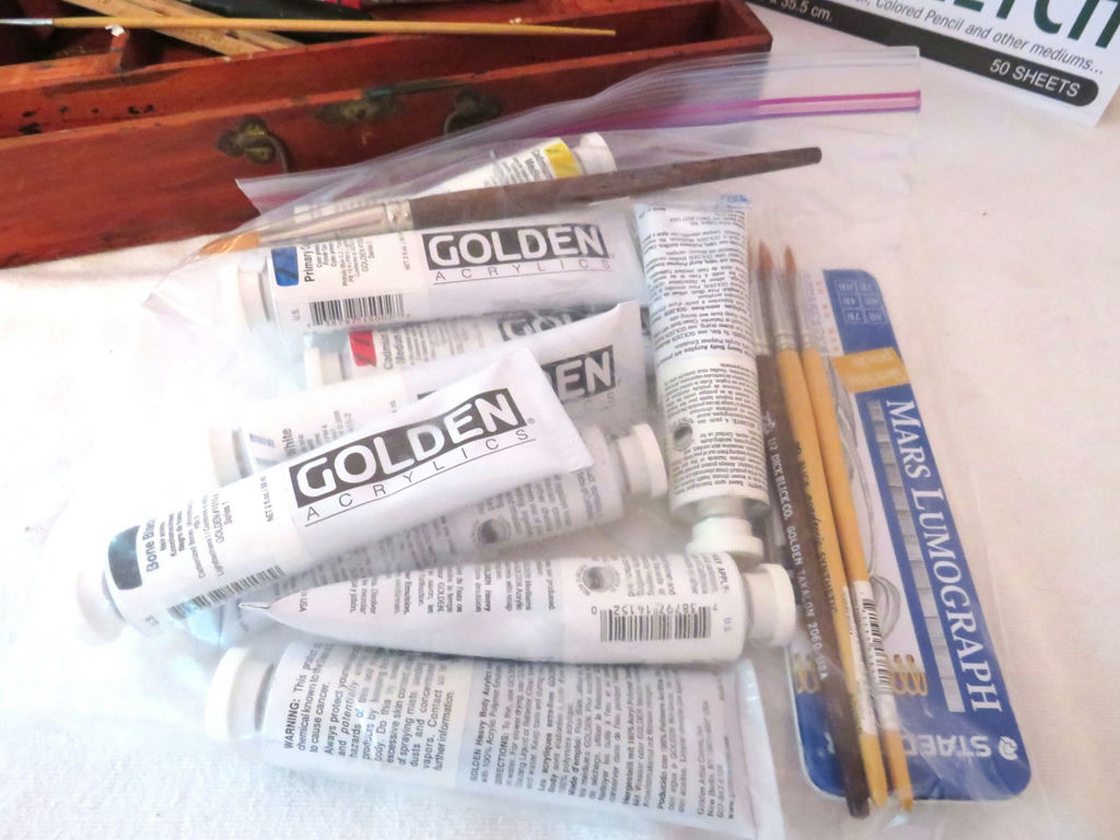 Artist Paint and Brushes Supplies with Paint Box - image 2 of 7