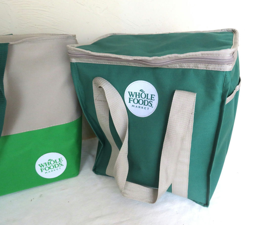 2 Whole Foods Large Insulated Cooler Bags Totes - image 3 of 5