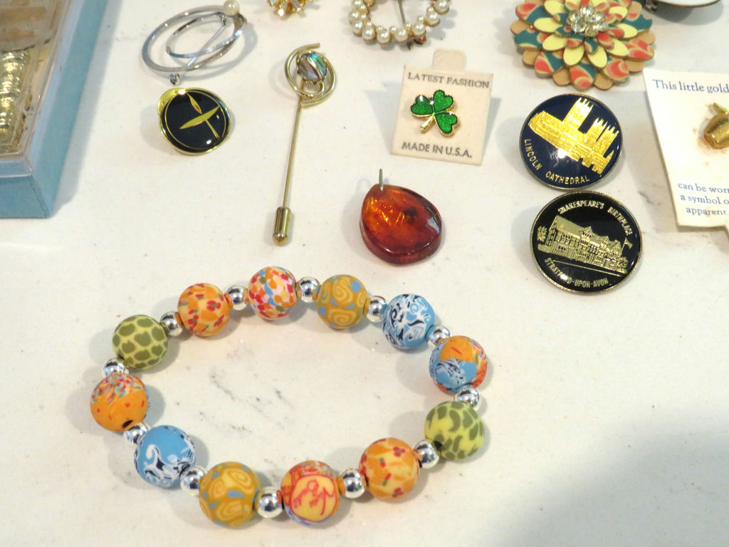 Costume Jewelry Mixed Sterling Pin Key to City - image 3 of 12