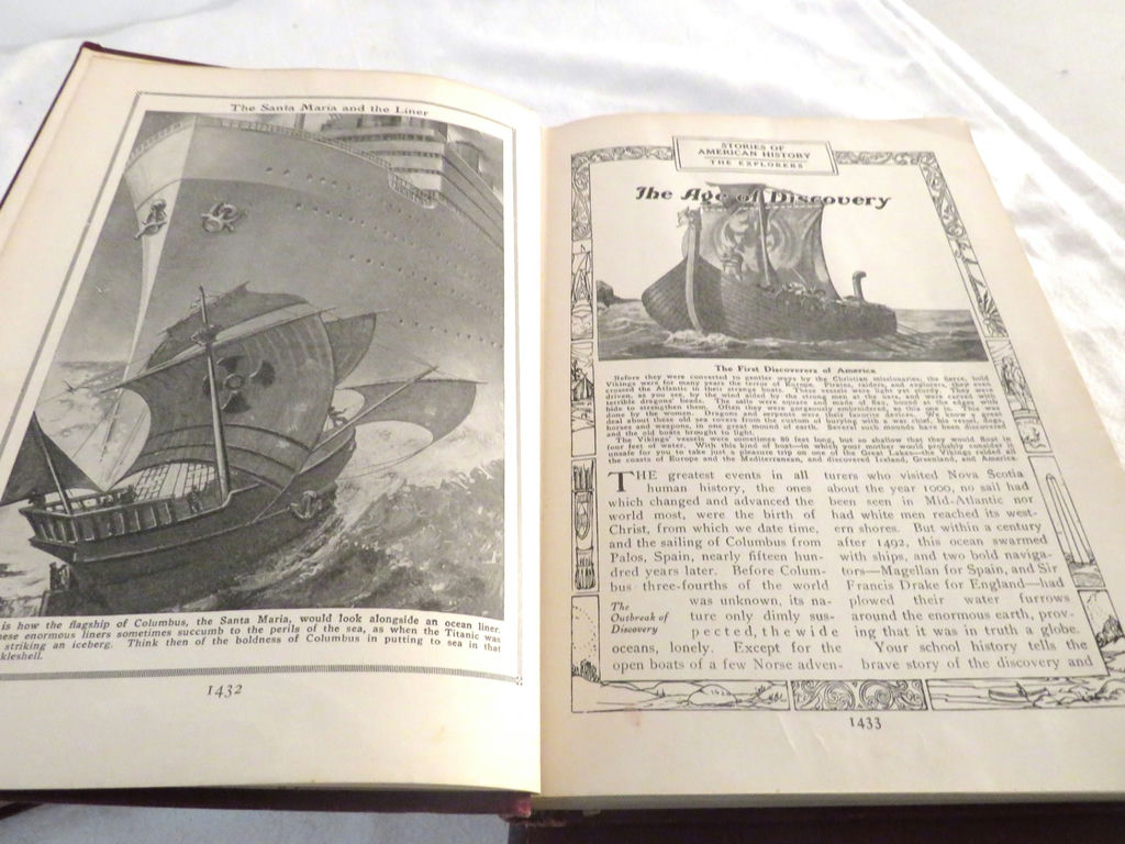 7 Volumes of Pictured Knowledge 1929 Books - image 5 of 6