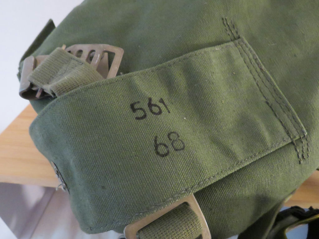 Military Surplus Gas Mask Respirator with Filter Canister in Canvas Bag - image 6 of 7