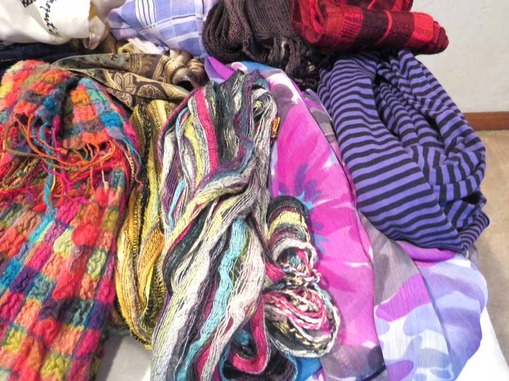 Huge Lot of Women's Scarves Some Designer - image 11 of 13