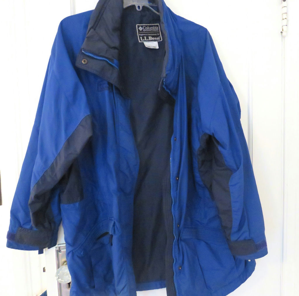 Women's Columbia for LL Bean Blue Extra Large Windbreaker - image 4 of 5