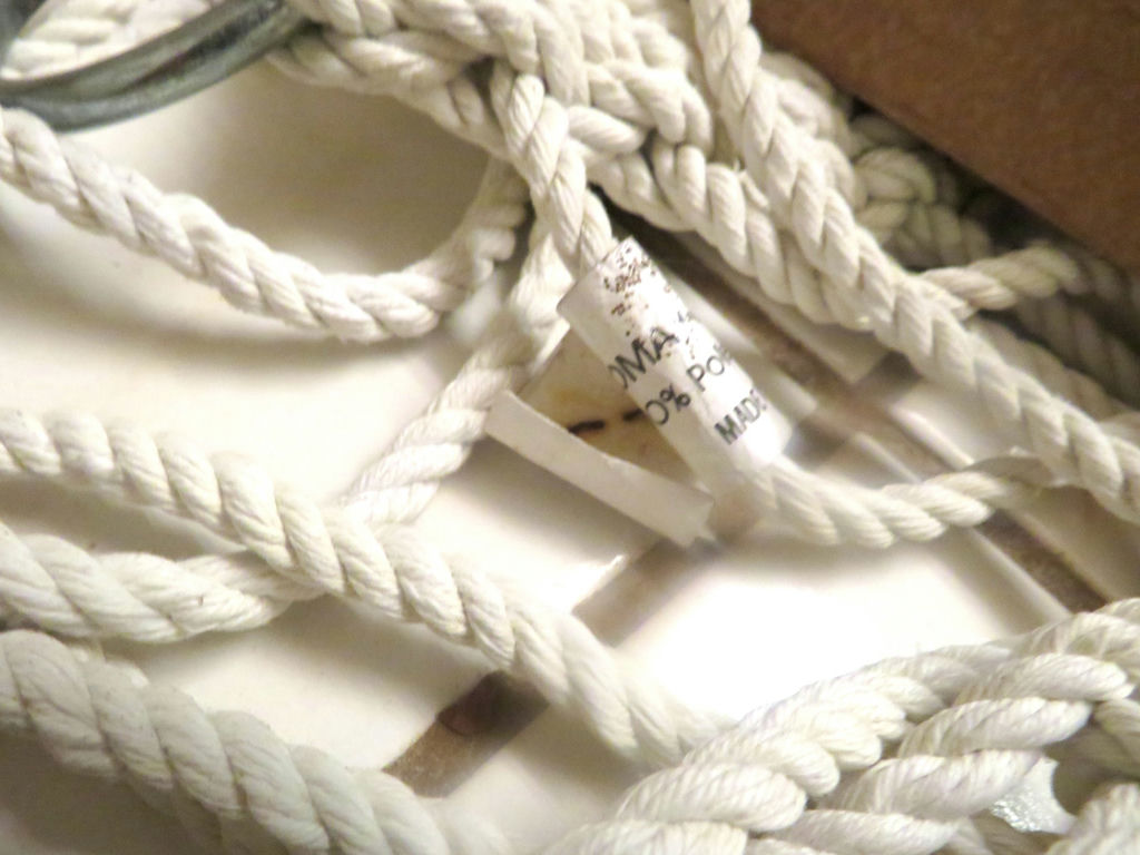 Algoma Cotton Rope Hammock with Wood Trim - image 3 of 4