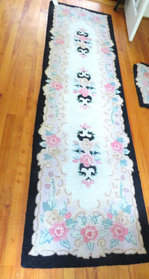 Hand-Knotted Wool Pile Chinese Runner - Image 1 of 6