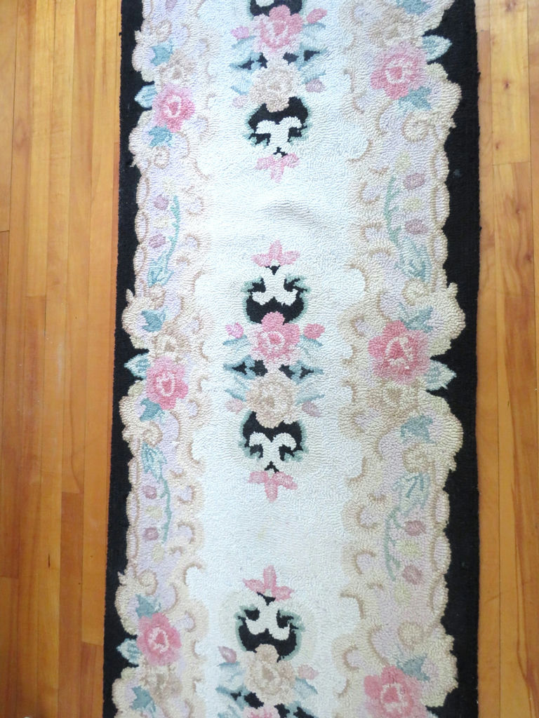 Hand-Knotted Wool Pile Chinese Runner - image 5 of 6