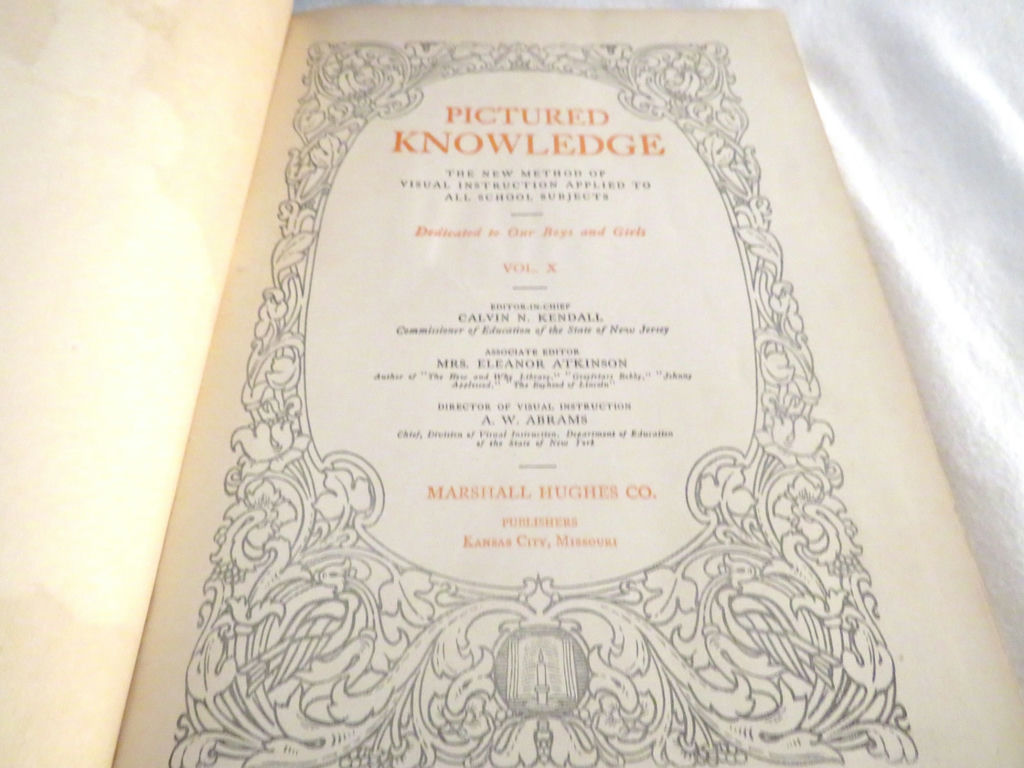 7 Volumes of Pictured Knowledge 1929 Books - image 6 of 6