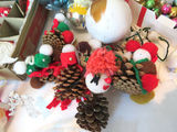 Large Lot of Vintage Christmas Ornaments Glass Porcelain Santas - thumbnail 14 of 18