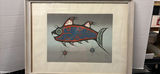 Framed Fish Artwork Print Signed - thumbnail 1 of 12