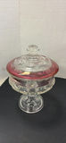 Assorted Pink and Clear Glassware Set - thumbnail 4 of 8